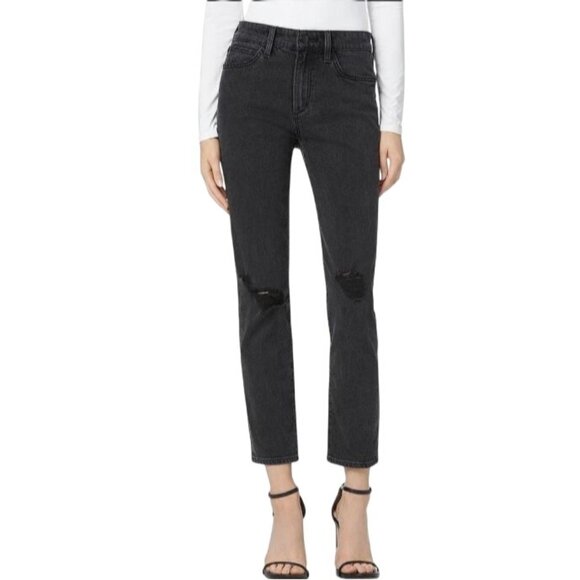 NEW Joe's‎ The Lara Mid-Rise Cigarette Ankle Jeans in Faded Black, Size 31 - Picture 1 of 14